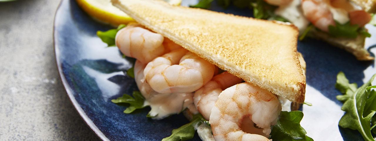 Garnelen Club Sandwich – Escal Seafood