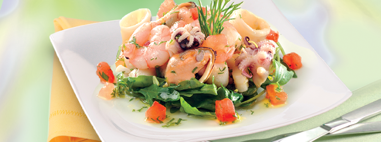 Meeresfrüchte Salat