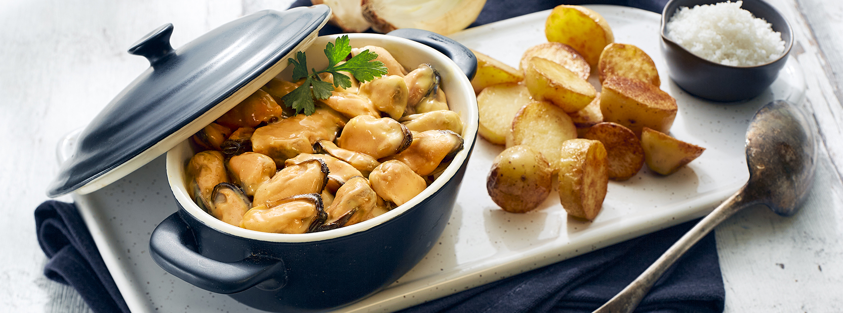Muscheln in Bier-Sauce