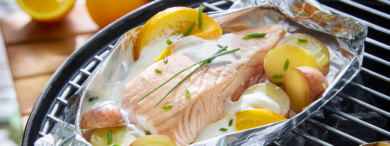 Saftige Lachs-Papilotte