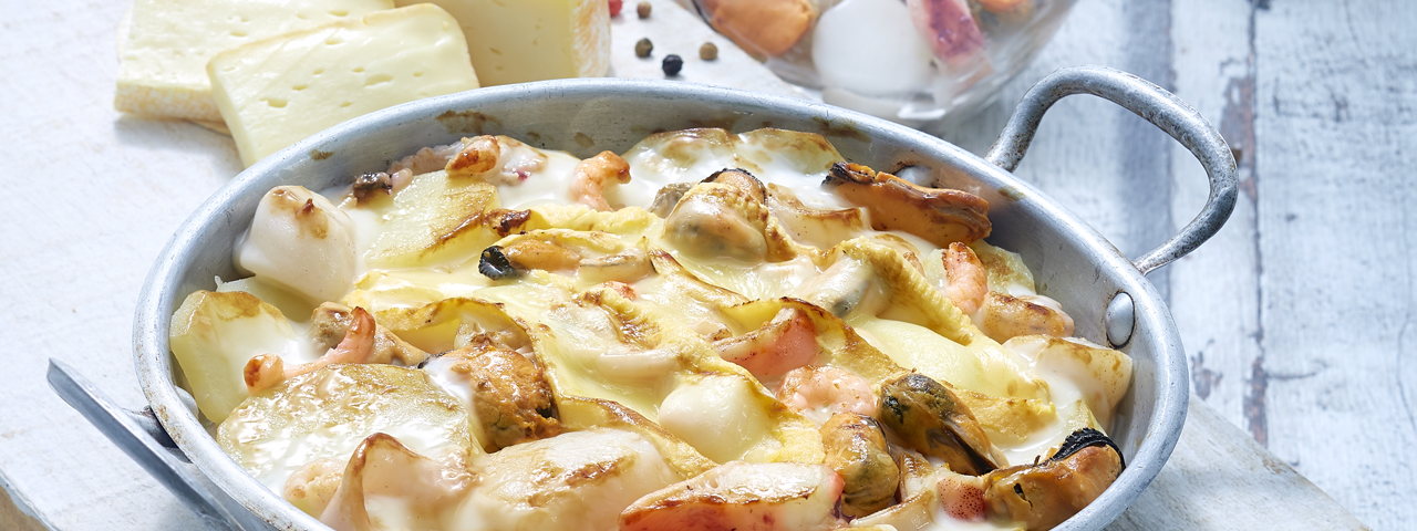 Meeresfrüchte Gratin