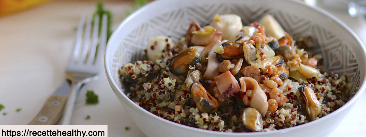 Quinoa-Meeresfrüchte Traum