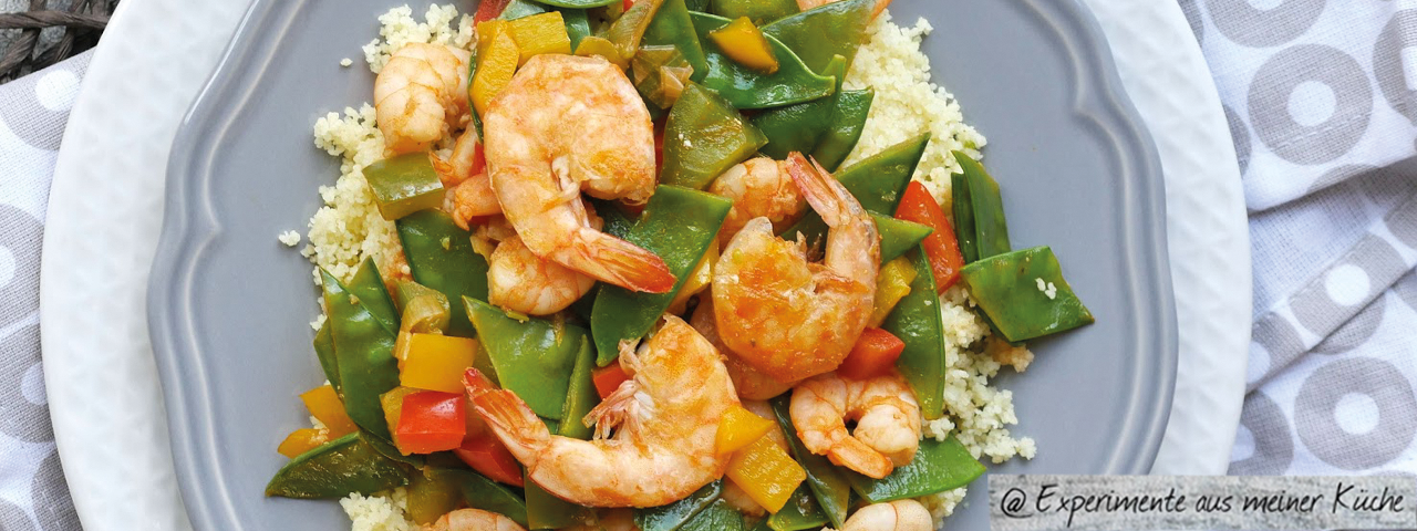 Garnelen-Gemüse-Couscous