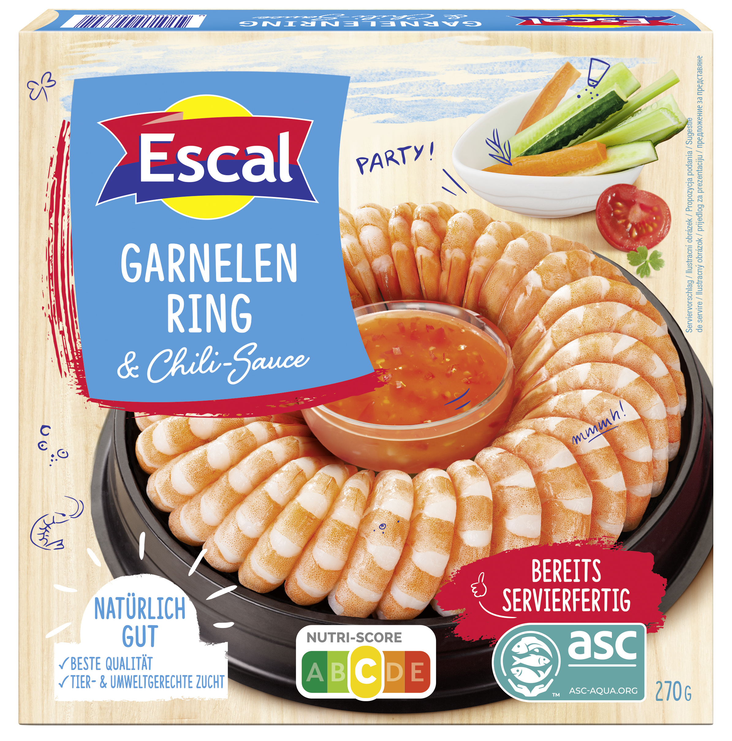 Garnelenring & Chili-Sauce