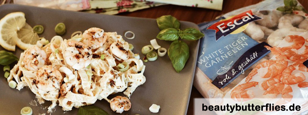 Schnelle & Frische Zitronenpasta mit White Tiger Garnelen