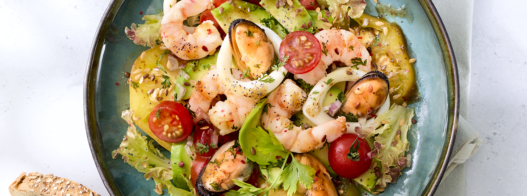 Frutti di Mare Salat mit Avocado