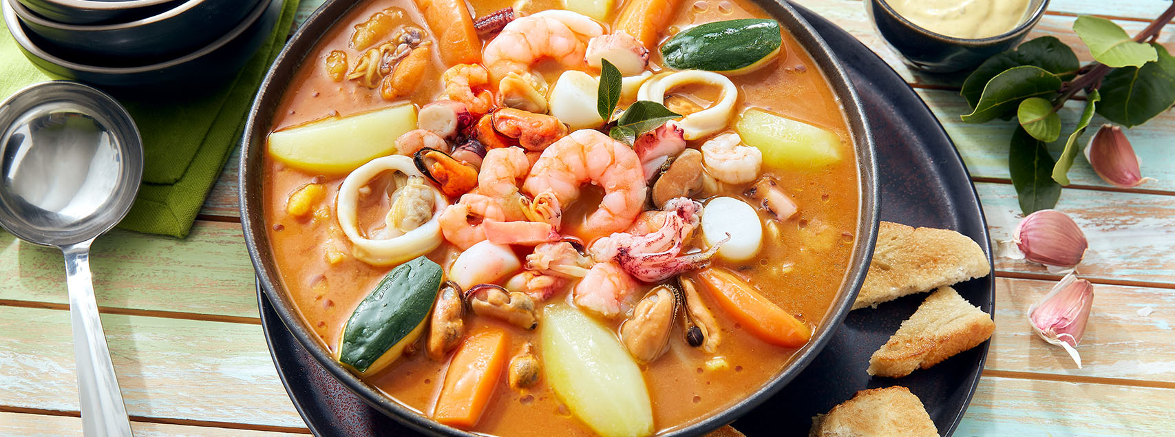 Express Meeresfrüchte-Bouillabaisse