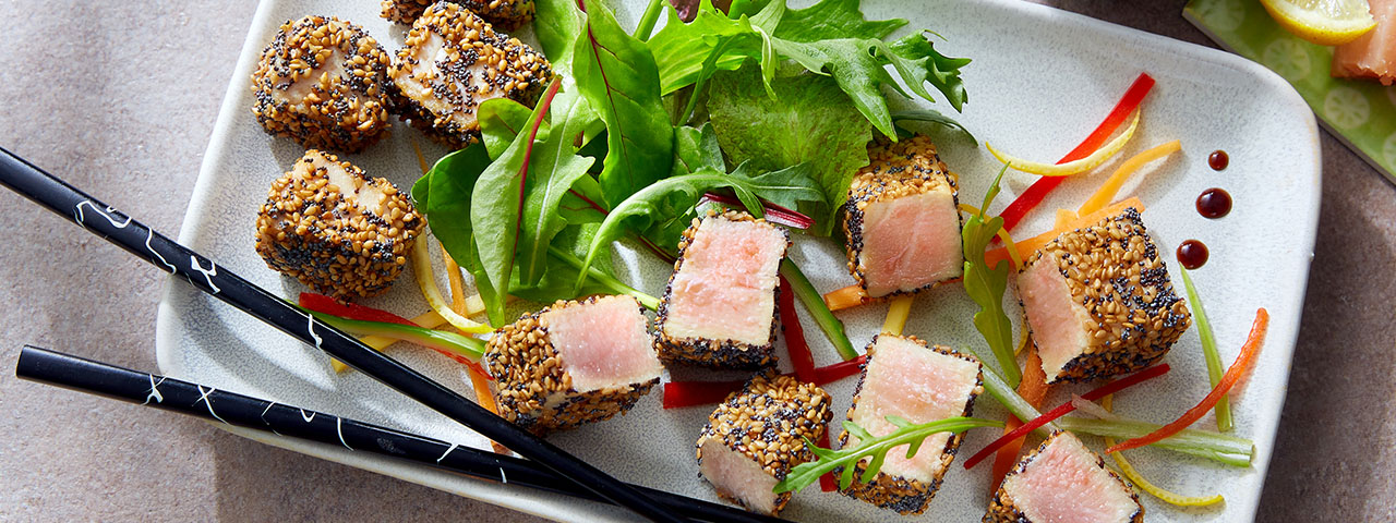 Thunfisch in Sesamkruste