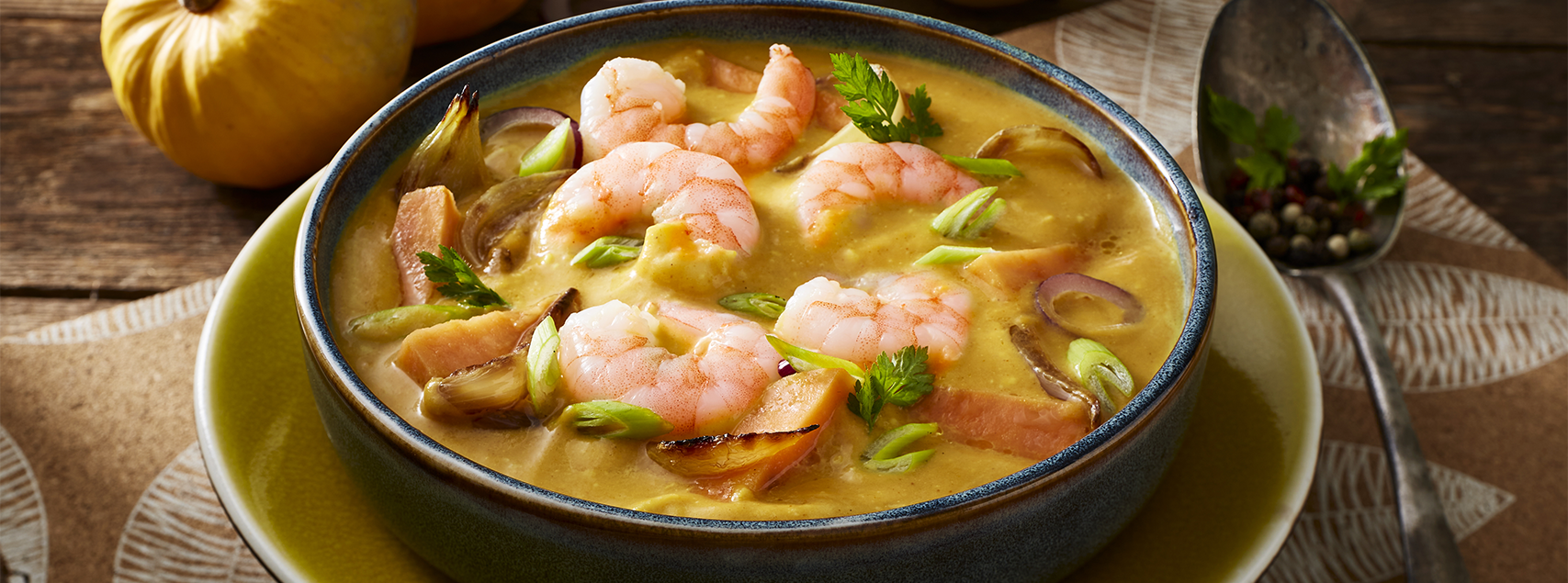 Winterliches Garnelen-Curry