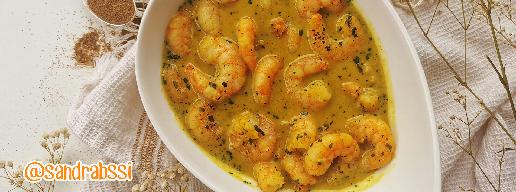 Marinierte Garnelen mit Knoblauch, Honig und Gewürzen