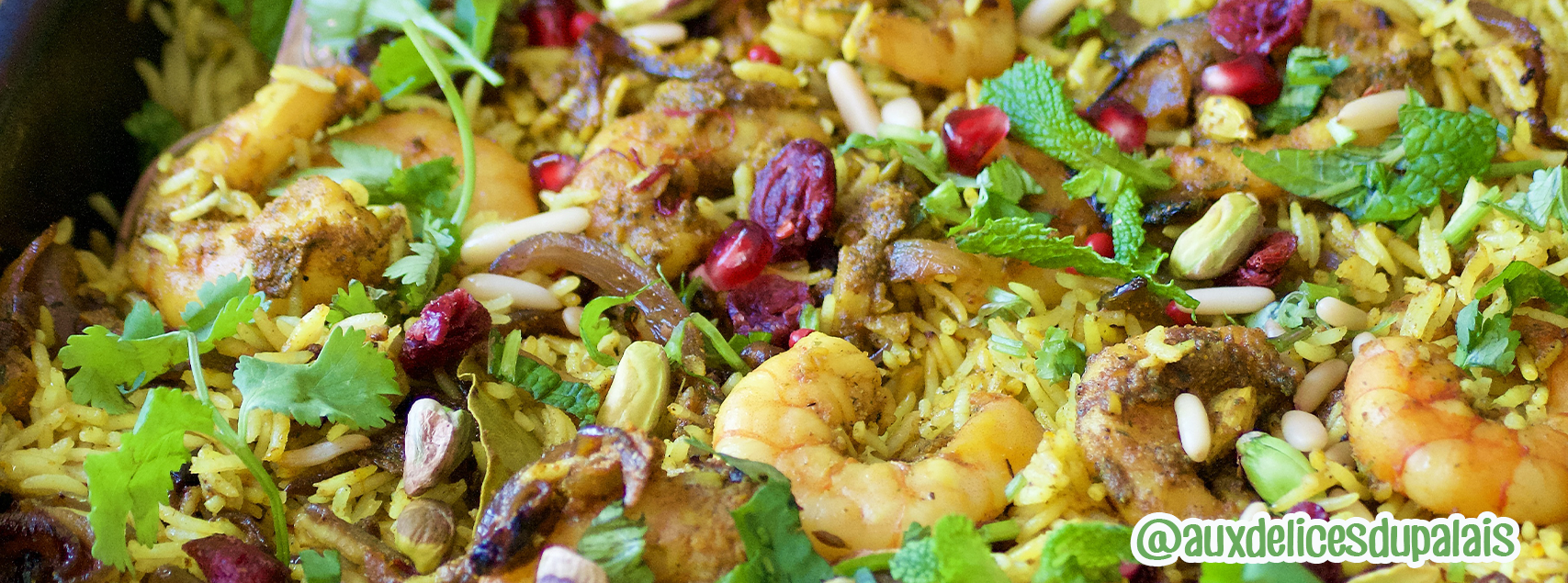 Biryani mit Garnelen
