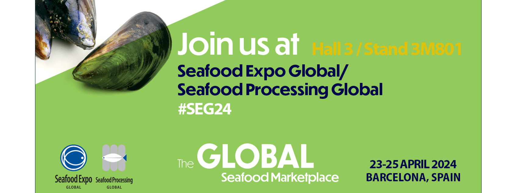 Escal wird auf der Seafood Expo in Barcelona sein!