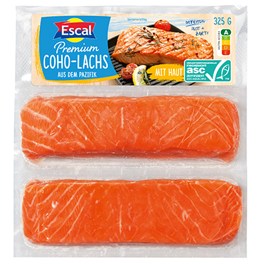 Premium Coho-Lachs mit Haut